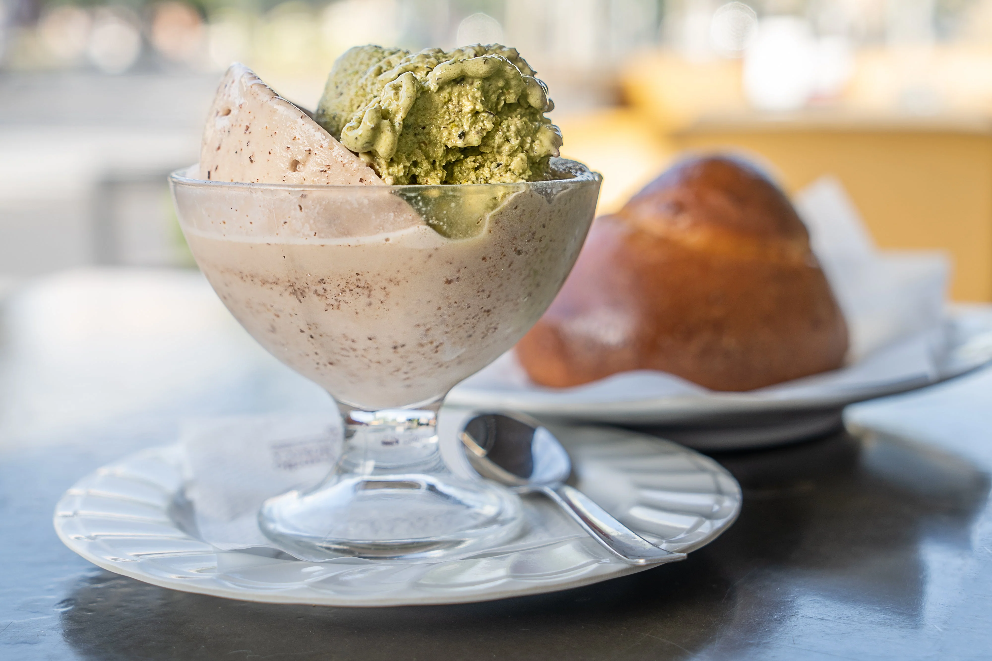 Sicilian granita and brioche