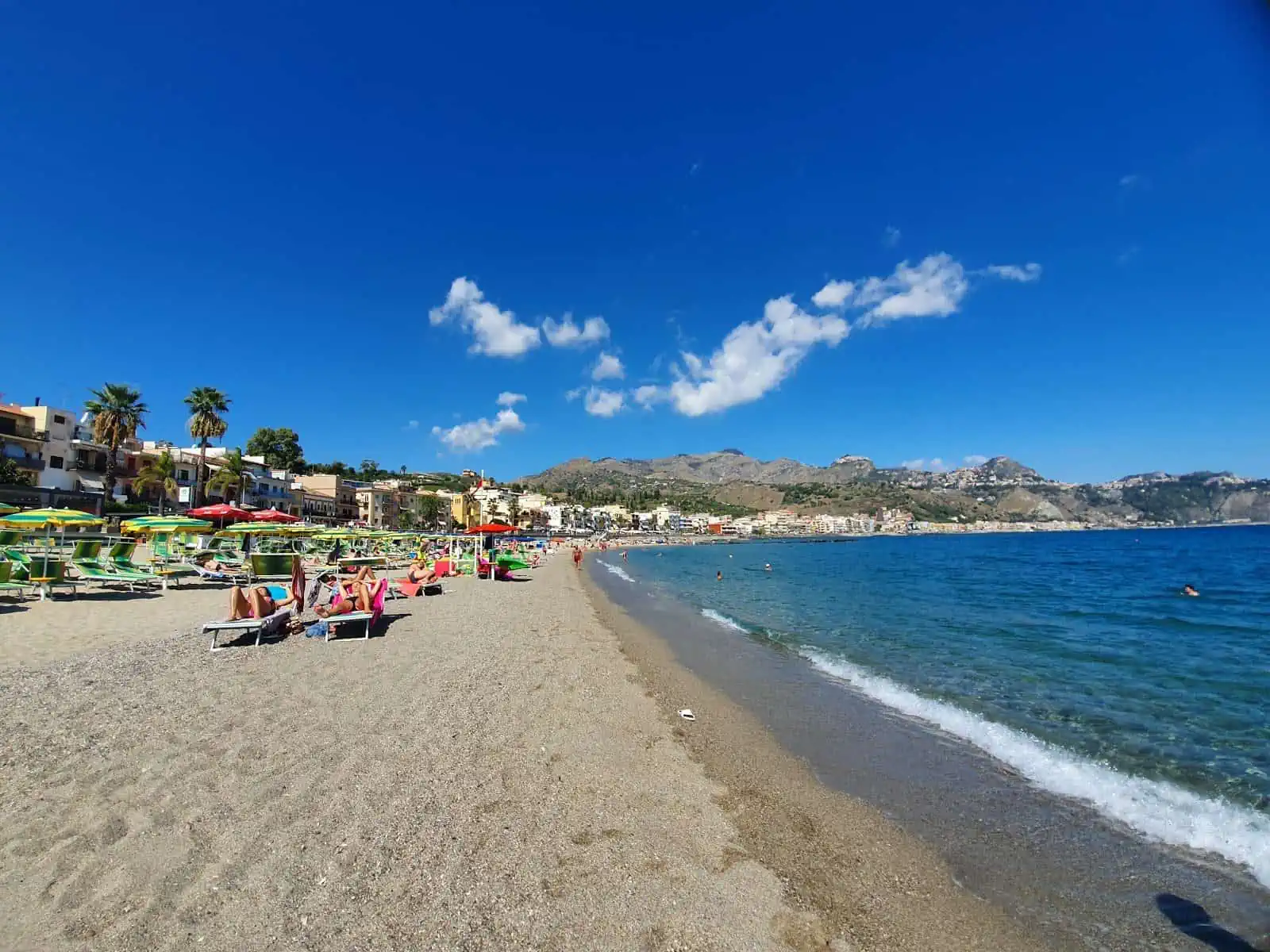 Recanati beach crystal clear water
